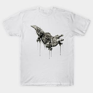 Alligator Black and White T-Shirt